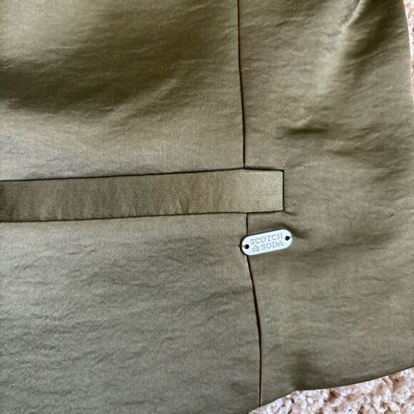 Scotch And Soda Vest Womens Size Large High Neck Martini Olive Green NEW W TAGS - Picture 6 of 10